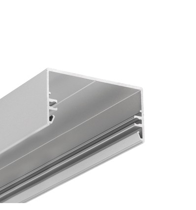 2m aluprofil LOWI C10 - Anodiserad, utanpåliggande, LED skena
