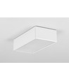 1m aluprofil LOWI C10 - Vitlackerad, utanpåliggande, LED-skena