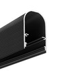 2m aluprofil NAMI23 CD-9 - Svart anodiserad, utanpåliggande, LED-skena