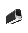 2m aluprofil NAMI23 CD-9 - Svart anodiserad, utanpåliggande, LED-skena