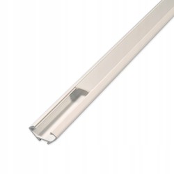 Alu / PVC profiler PVC hörnprofil 15x15 till LED strip - 1 meter, vit, inkl. mjölkvitt cover