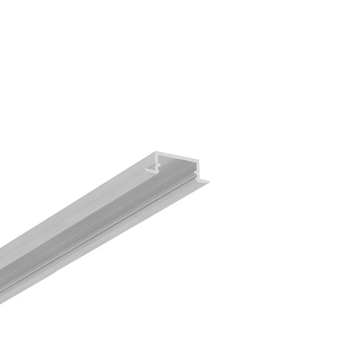 1m aluprofil BEGTIN12 J/S - Obehandlad aluminium, inbyggd, LED-skena