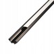 PVC hörnprofil 15x15 till LED strip - 1 meter, svart, inkl. mjölkvitt cover