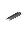 2m alu profil DIAGONAL10 C - Svart anodiserad, inbyggd, LED skena