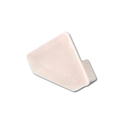 Alu / PVC profiler Ändstycken för PVC hörnprofil 15x15 - 2 st, vit