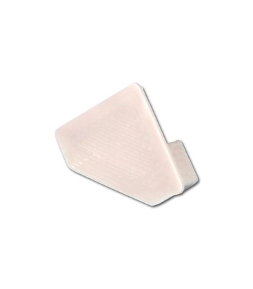 Ändstycken för PVC hörnprofil 15x15 - 2 st, vit