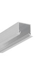 1 m aluprofil LINEA-IN20 EE7F/U7 - Obehandlad aluminium, infälld, LED-skena