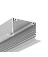 2m aluprofil PHIL RECESSED C10 - Anodiserad, inbyggd, LED-skena