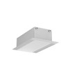 2m aluprofil PHIL RECESSED C10 - Anodiserad, inbyggd, LED-skena