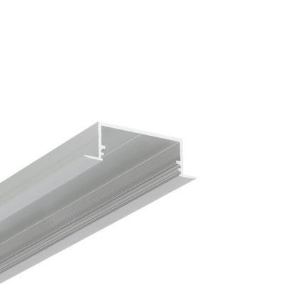 2m aluprofil VARIO30-06 ACDE-9/U9 - Anodiserad, infälld, LED-skena