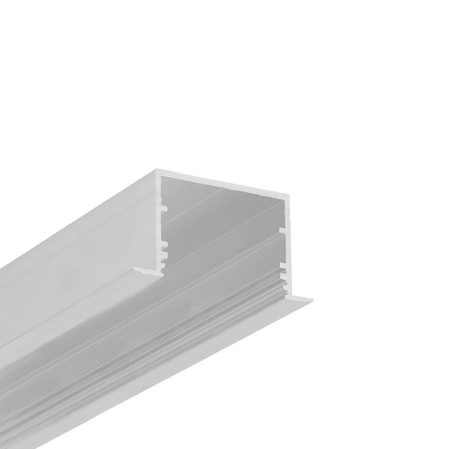 2m aluminiumprofil VARIO30-07 ACDE-9/U9 - Obehandlad aluminium, inbyggd, LED-skena