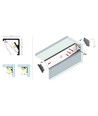 2 m aluminiumprofil CABI12 E - Svart anodiserad, hörn, LED-skena