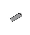 2 m aluminiumprofil CABI12 E - Svart anodiserad, hörn, LED-skena