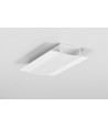 1m aluprofil VARIO30-04 ACDE-9 - Vitlackerad, infällning, LED-skena