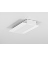 1m aluprofil VARIO30-04 ACDE-9 - Vitlackerad, infällning, LED-skena