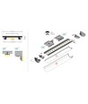 2m aluprofil ARC12 CD/U5 - Obehandlad aluminium