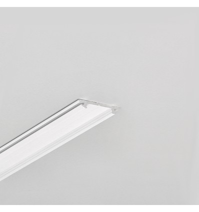 2m aluprofil ARC12 CD/U5 - Vitlackerad