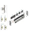 2m aluprofil BACK10 A/UX - Svartlackerad