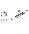 2m alu-profil PEN12 CJ - Svart lackerad