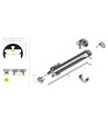 1m aluminiumprofil PEN8 I - Anodiserad