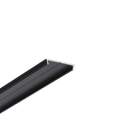 1m aluprofil FIX16 - Svart anodiserad