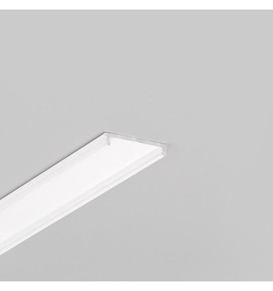 2m aluminiumprofil FIX16 - Vitlackerad