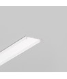 2m aluminiumprofil FIX16 - Vitlackerad