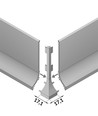 1m avslutningsprofil BASE - Vitlackerad