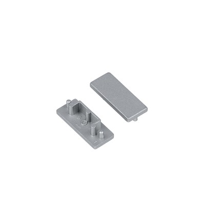 1 st. ändstycke SURFACE14.V2 - Silverfärgad