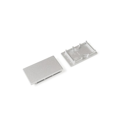 1 st. ändstycke LINEA20-E7 - Silverfärgad