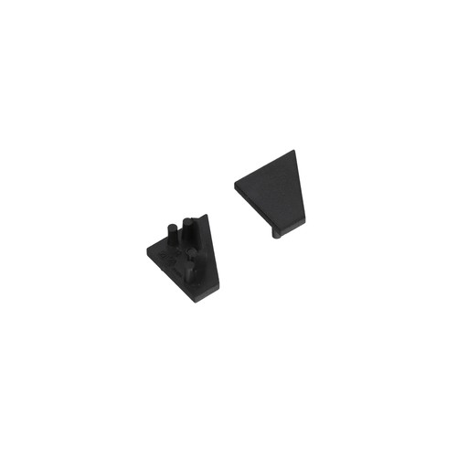 1 st. ändstycke CORNER10.V2 - Svart