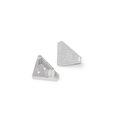 ändstycke QUARTER10 - Silverfärgad