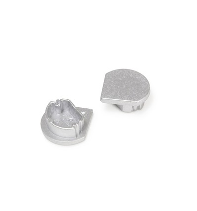 ändstycke QUARTER10 D - Silverfärgad