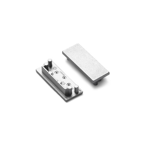 1 st. ändstycke VARIO30-01 - Silverfärgad