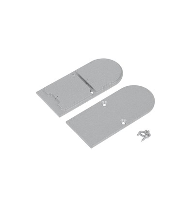 1 st. ändstycke COMBO30-01A-D9 - Metall, silverfärgad
