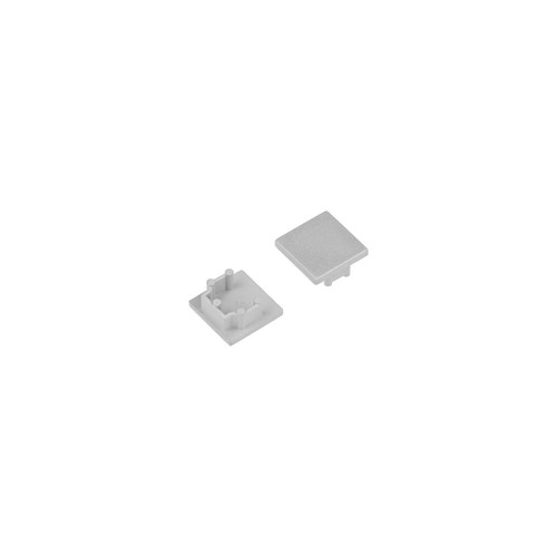 1 st. ändstycke LEVEL12 - Silverfärgad