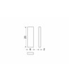 1 st. Magnetisk hållare M02 - 6x20x2mm