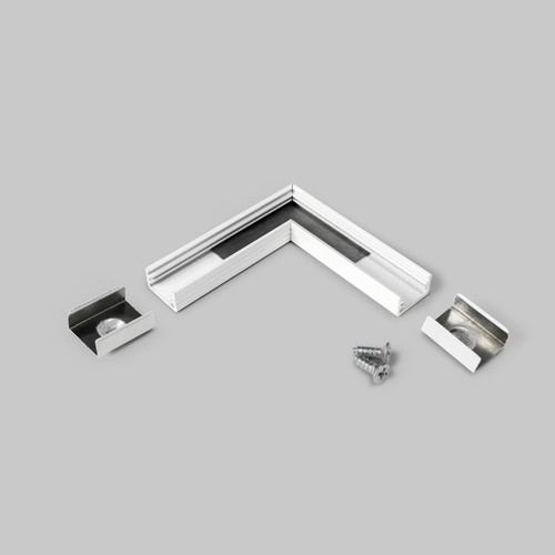 Profilskarv SLIM8 90GRAD - Vitlackerad