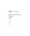 Profilskarv GROOVE10 90GRADER - Vit lackerad