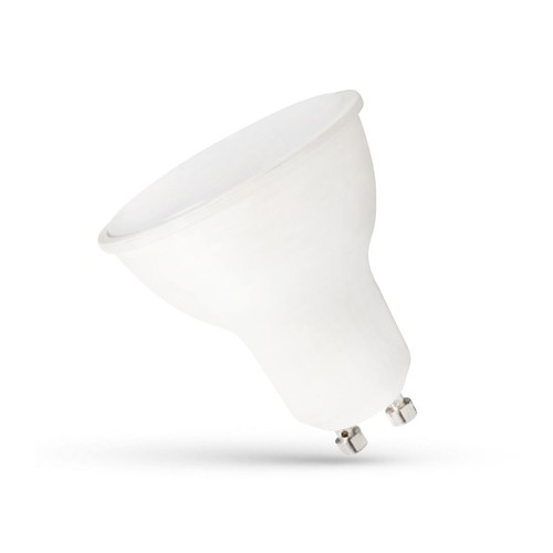 6W LED spotlight - Mjölkvit front, dimbar, 230V, GU10