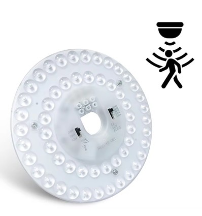 Sensor LED-insats 24/18/12W - Ø17 cm, Valfri CCT, ersätt G24, cirkelrör och kompaktlysrör, flimmerfri
