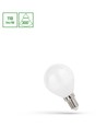 5,5W LED matt klotformad lampa - Koltråd, P45, neutral vit, E14, 230V, Spectrum