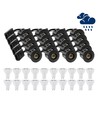 20 st LEDlife downlight Inno88 Utomhusbruk - Inkl. 6W GU10, Svart, IP44, godkänd i isolering