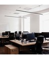 40W LED Linjär Ljuskälla - 4000K, svart hölje