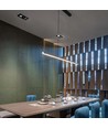 40W LED Linjär Ljuskälla - 4000K, svart hölje