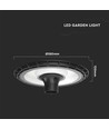 120W Trädgårdslampa - LED, 4000K