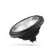 GU10 AR111 14W LED-spot - 40° spridning, svart