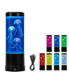 Jellyfish RGB 25 cm hög lampa - Ø9 cm, perfekt för barn och barnsliga själar