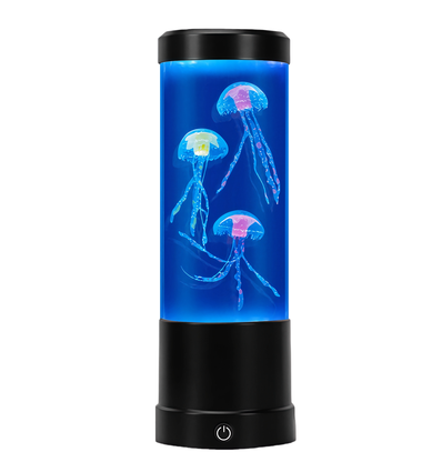 Jellyfish RGB 25 cm hög lampa - Ø9 cm, perfekt för barn och barnsliga själar