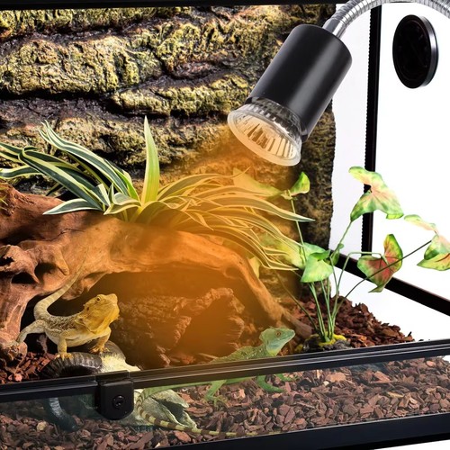 Reptil varmelampe UVA/UVB - 50W, klipsholder